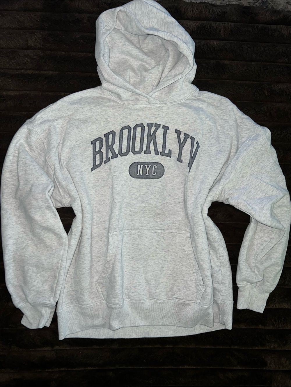 Hollister Brooklyn NYC Gray Hoodie Sweatshirt - Women’s Pullover